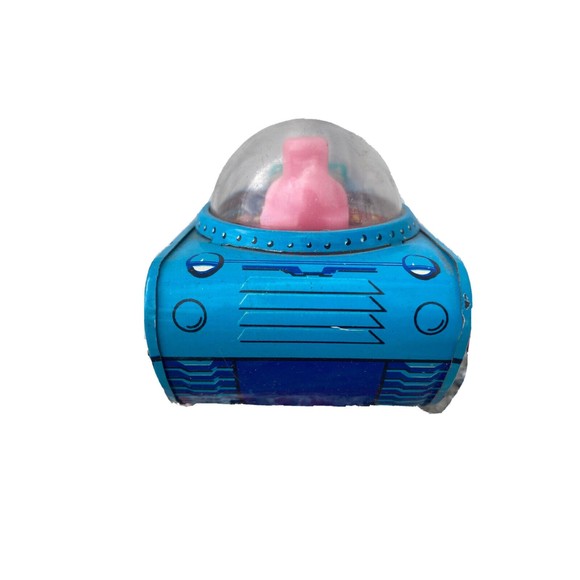 RED CHINA TIN FRICTION STARS-LANDING SPACE TANK MF 710.  VINTAGE TOY. - Picture 5 of 8